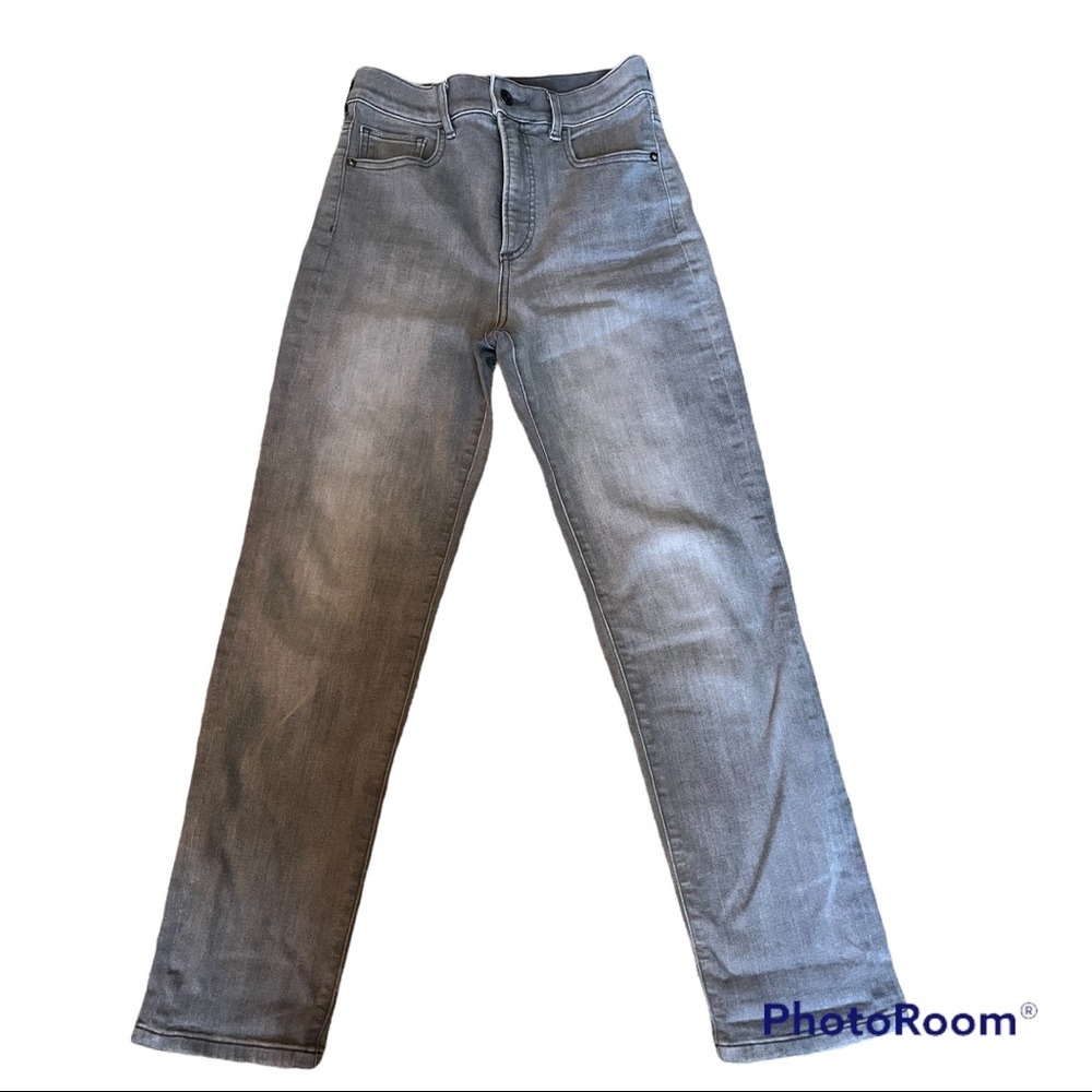Express super high rise slim pants size 2, gray color, used like new .